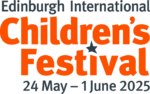 Text reads: "Edinburgh International Children's Festival 24 May – 1 June 2025".