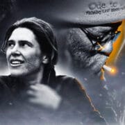 A composite image for the Red Programme shows a woman smiling in the foreground, an older man with glasses and a beanie smoking in the background, and another dimly lit figure on the left.