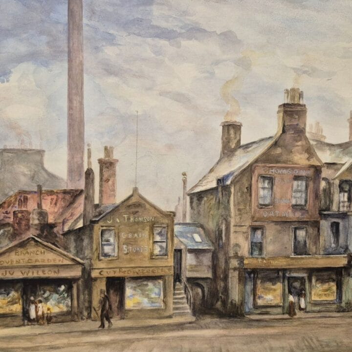 Painting of the King's construction location 1905