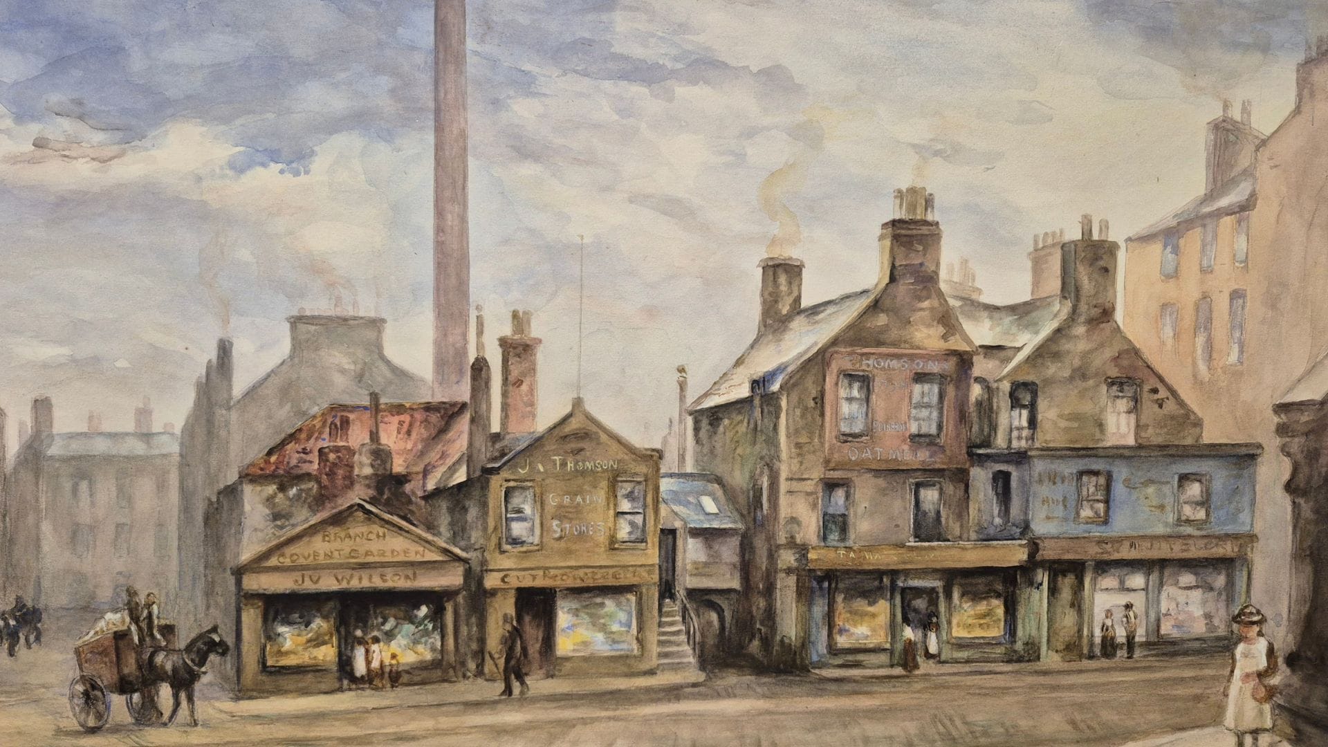 Painting of the King's construction location 1905